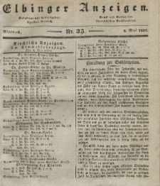 Elbinger Anzeigen, Nr. 35. Mittwoch, 3. Mai 1837