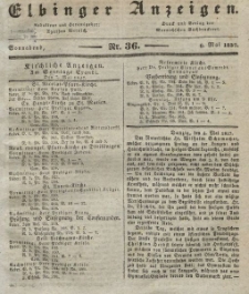 Elbinger Anzeigen, Nr. 36. Sonnabend, 6. Mai 1837