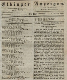 Elbinger Anzeigen, Nr. 80. Sonnabend, 7. Oktober 1837