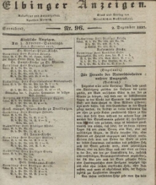 Elbinger Anzeigen, Nr. 96. Sonnabend, 2. Dezember 1837