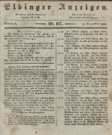 Elbinger Anzeigen, Nr. 97. Mittwoch, 6. Dezember 1837