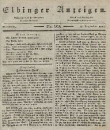 Elbinger Anzeigen, Nr. 99. Mittwoch, 13. Dezember 1837