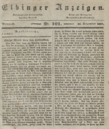 Elbinger Anzeigen, Nr. 101. Mittwoch, 20. Dezember 1837