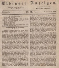 Elbinger Anzeigen, Nr. 9. Mittwoch, 31. Januar 1838