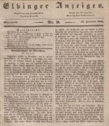 Elbinger Anzeigen, Nr. 9. Mittwoch, 31. Januar 1838