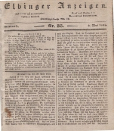 Elbinger Anzeigen, Nr. 35. Mittwoch, 2. Mai 1838
