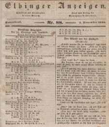 Elbinger Anzeigen, Nr. 88. Sonnabend, 3. November 1838