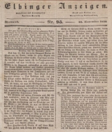 Elbinger Anzeigen, Nr. 95. Mittwoch, 28. November 1838