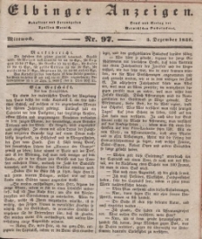 Elbinger Anzeigen, Nr. 97. Mittwoch, 5. Dezember 1838