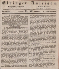 Elbinger Anzeigen, Nr. 97. Mittwoch, 5. Dezember 1838