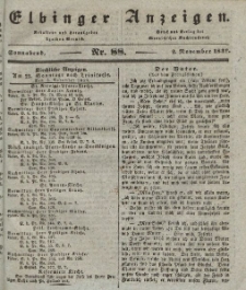 Elbinger Anzeigen, Nr. 88. Sonnabend, 2. November 1839