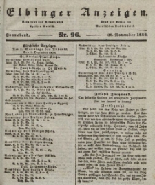 Elbinger Anzeigen, Nr. 96. Sonnabend, 30. November 1839
