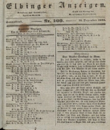 Elbinger Anzeigen, Nr. 100. Sonnabend, 14. Dezember 1839