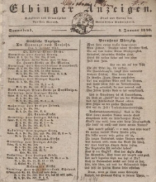 Elbinger Anzeigen, Nr. 1. Sonnabend, 4. Januar 1840