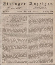 Elbinger Anzeigen, Nr. 18. Mittwoch, 4. März 1840
