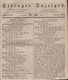 Elbinger Anzeigen, Nr. 19. Sonnabend, 7. März 1840