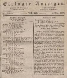 Elbinger Anzeigen, Nr. 23. Sonnabend, 21. März 1840