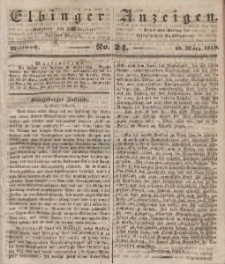 Elbinger Anzeigen, Nr. 24. Mittwoch, 25. März 1840