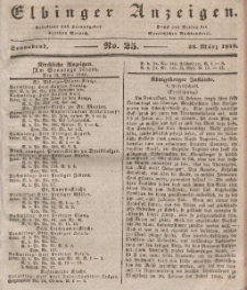 Elbinger Anzeigen, Nr. 25. Sonnabend, 28. März 1840