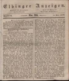 Elbinger Anzeigen, Nr. 36. Mittwoch, 6. Mai 1840