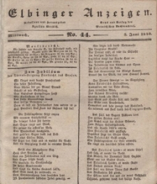 Elbinger Anzeigen, Nr. 44. Mittwoch, 3. Juni 1840
