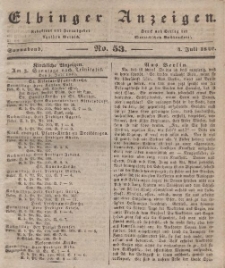 Elbinger Anzeigen, Nr. 53. Sonnabend, 4. Juli 1840