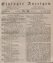 Elbinger Anzeigen, Nr. 57. Sonnabend, 18. Juli 1840