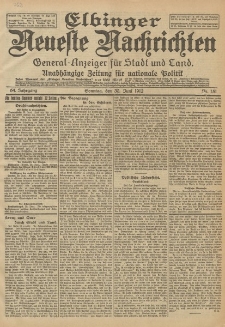 Elbinger Neueste Nachrichten, Nr. 151 Sonntag 30 Juni 1912 64. Jahrgang