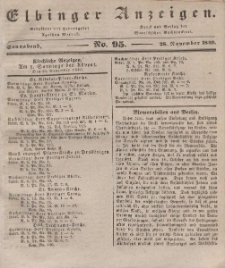 Elbinger Anzeigen, Nr. 95. Sonnabend, 28. November 1840