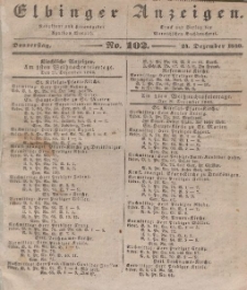 Elbinger Anzeigen, Nr. 102. Donnerstag, 24. Dezember 1840