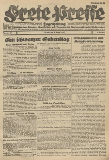 Freie Presse, Nr. 95 Dienstag 2. August 1927 3. Jahrgang