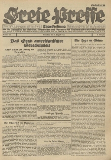 Freie Presse, Nr. 99 Sonnabend 6. August 1927 3. Jahrgang
