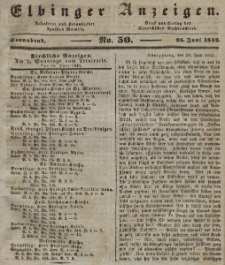 Elbinger Anzeigen, Nr. 50. Sonnabend, 25. Juni 1842