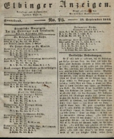 Elbinger Anzeigen, Nr. 76. Sonnabend, 24. September 1842