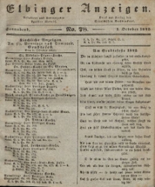 Elbinger Anzeigen, Nr. 78. Sonnabend, 1. Oktober 1842