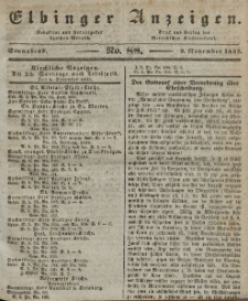 Elbinger Anzeigen, Nr. 88. Sonnabend, 5. November 1842