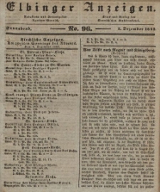 Elbinger Anzeigen, Nr. 96. Sonnabend, 3. Dezember 1842