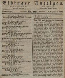 Elbinger Anzeigen, Nr. 96. Sonnabend, 3. Dezember 1842