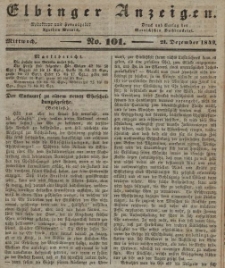 Elbinger Anzeigen, Nr. 101. Mittwoch, 21. Dezember 1842