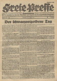 Freie Presse, Nr. 105 Sonnabend 13. August 1927 3. Jahrgang