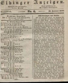Elbinger Anzeigen, Nr. 5. Mittwoch, 17. Januar 1844