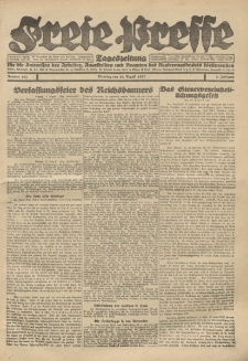 Freie Presse, Nr. 107 Dienstag 16. August 1927 3. Jahrgang