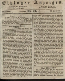Elbinger Anzeigen, Nr. 47. Mittwoch, 12. Juni 1844