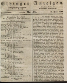 Elbinger Anzeigen, Nr. 48. Sonnabend, 15. Juni 1844