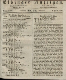 Elbinger Anzeigen, Nr. 54. Sonnabend, 6. Juli 1844