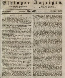 Elbinger Anzeigen, Nr. 57. Mittwoch, 17. Juli 1844