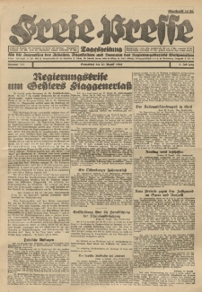 Freie Presse, Nr. 111 Sonnabend 20. August 1927 3. Jahrgang
