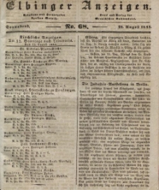 Elbinger Anzeigen, Nr. 68. Sonnabend, 24. August 1844