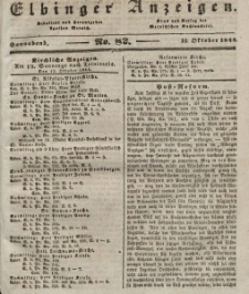 Elbinger Anzeigen, Nr. 82. Sonnabend, 12. Oktober 1844