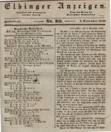 Elbinger Anzeigen, Nr. 90. Sonnabend, 9. November 1844